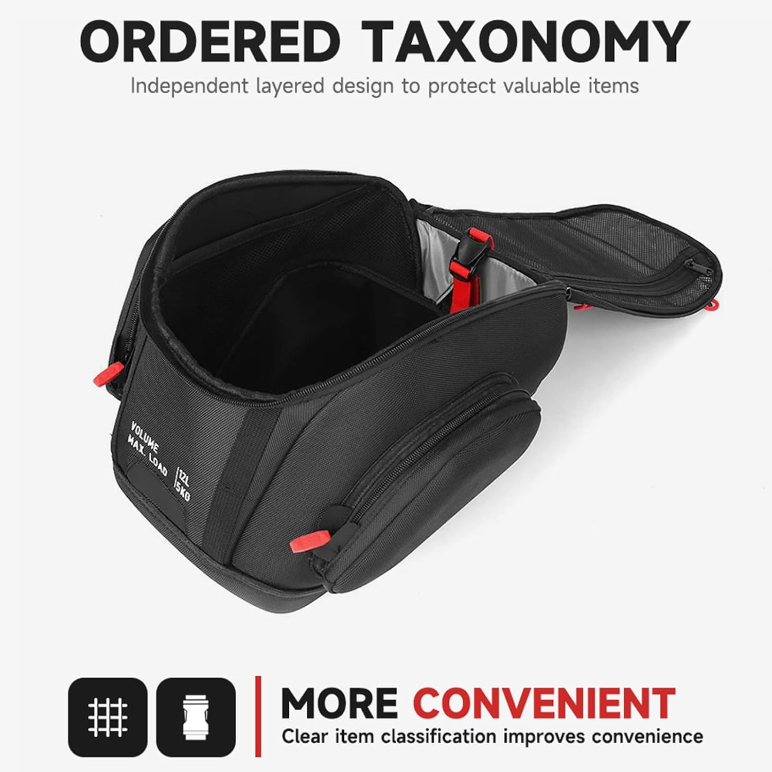 Motorcycle 12L Fuel Tank Bag Waterproof Luggage Backpack for BMW R1300GS Adventure R 1300 GS ADV 2024 2025 Travel Storage Bags Portable Tool Bag Quick Lock Kit