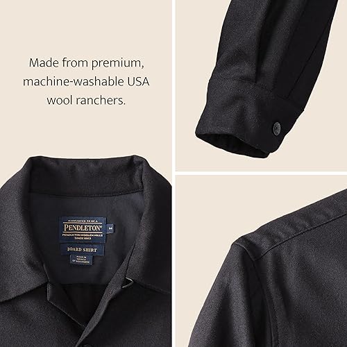 Miniatura 4 de Pendleton - Camisa de lana estilo clásico de manga larga para hombre
