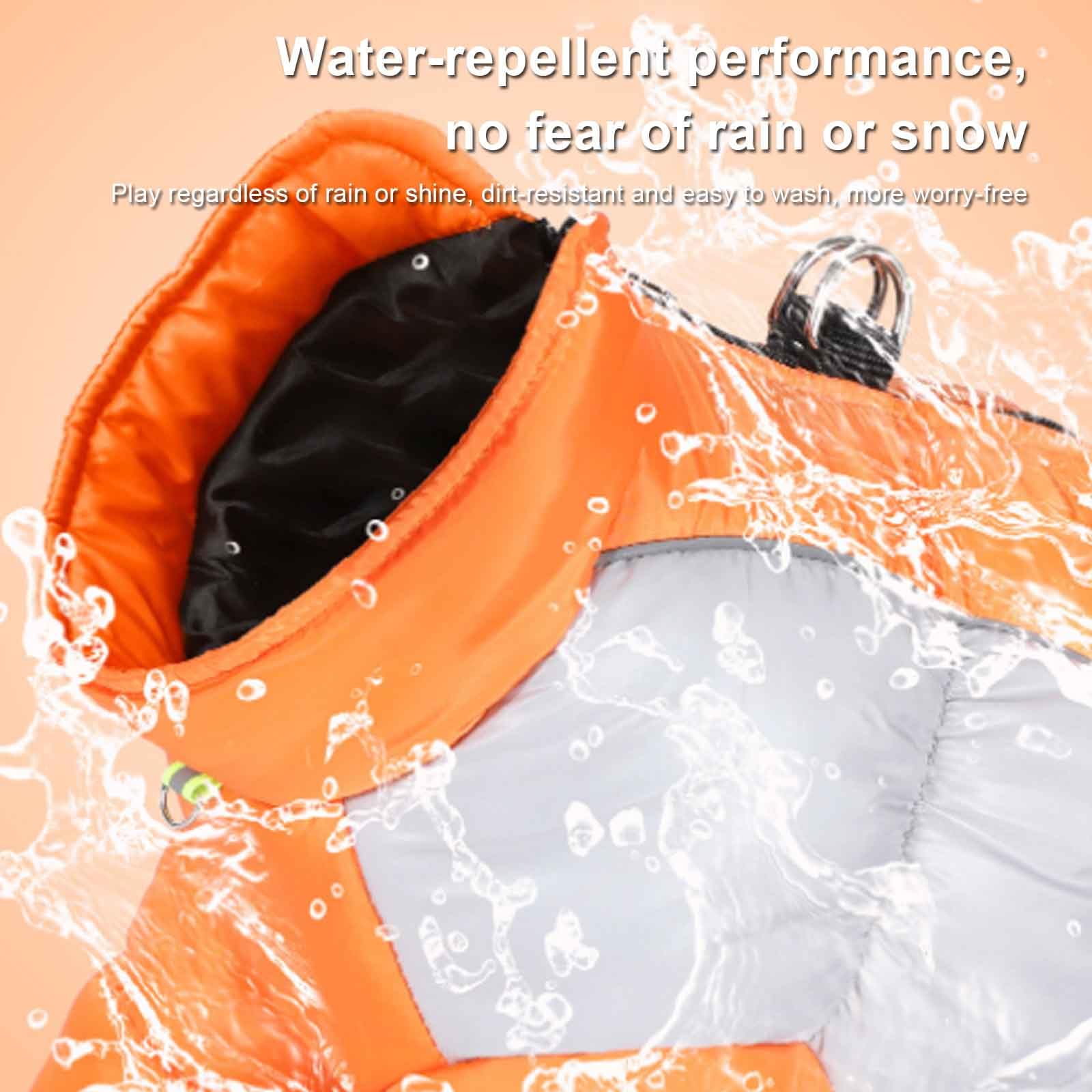 Hundemantel Wasserdicht, Reflektierend Hundejacke, Wärme Hundemantel, Winddicht Hundejacke Mit D-Ring, Für Kleine Hunde, Camping Wandern,Rot,3XL