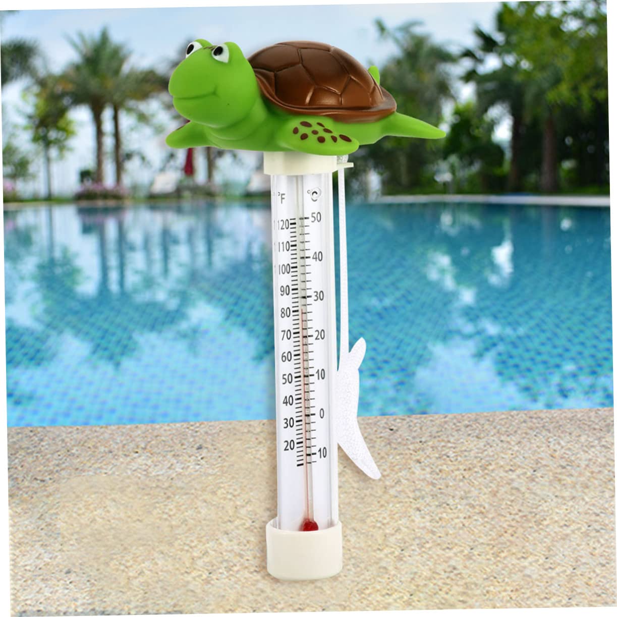 BESPORTBLE 5stücke Floating Pool Thermometer Für Schwimmbäder Und Spas Präziser Wasserthermometer Mit Fahrenheit Und Celsius Anzeige Langlebig Für Teiche Und Aquarien