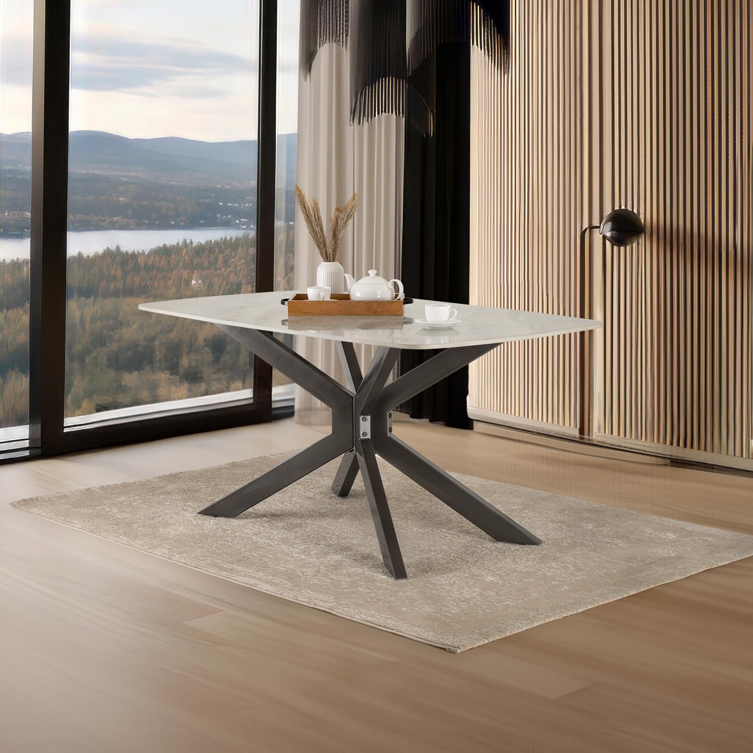 Wakefit Salmore Dining Table - Antaliya Beige-image-17