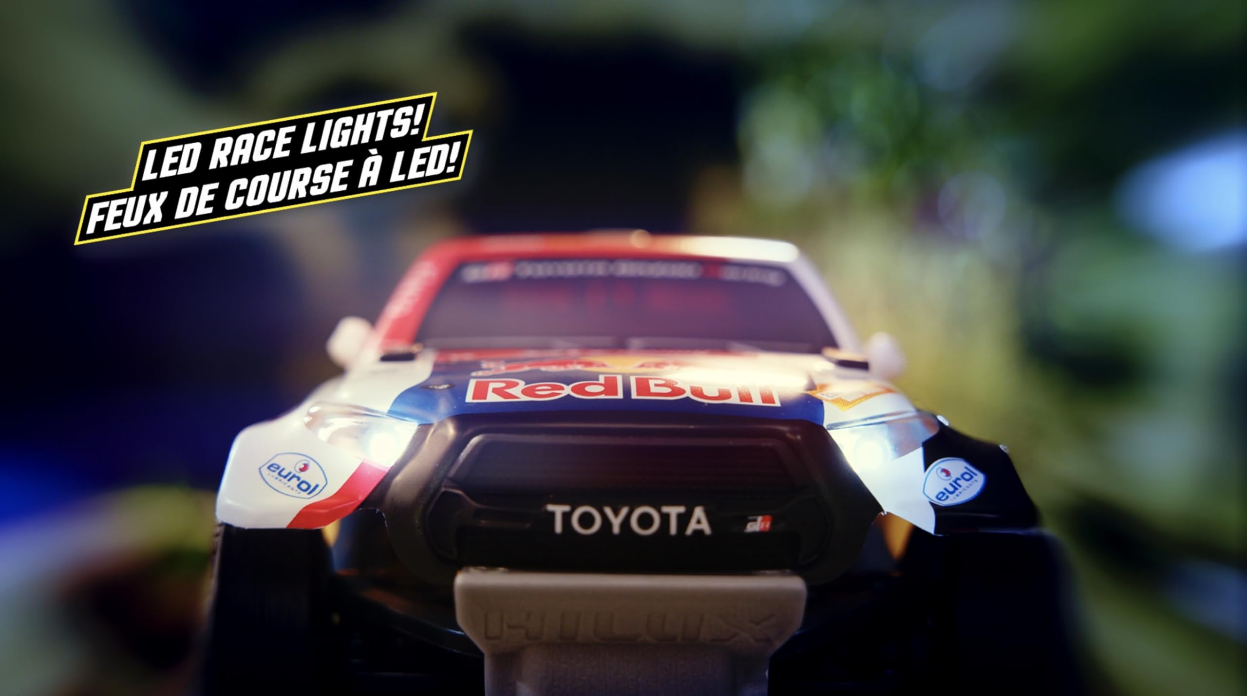 Nikko RC 10591 Night Mode Toyota Gazoo Dakar zdalnie sterowany samochód rajdowy 25 cm 2,4 GHz 40 m