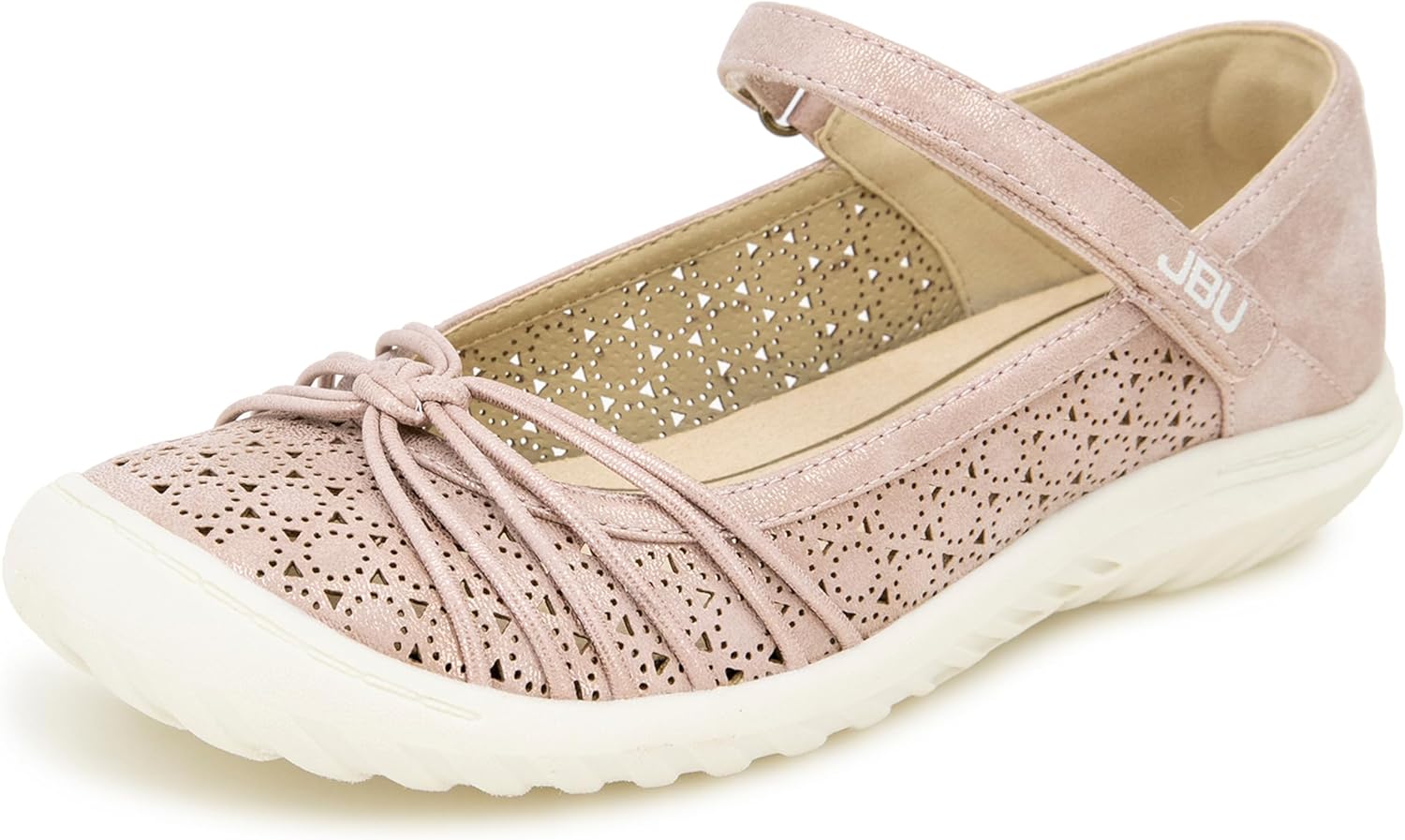 JBU Ramy Women's Comfort Casual Classic Mary Jane Flats Fashion Shoes