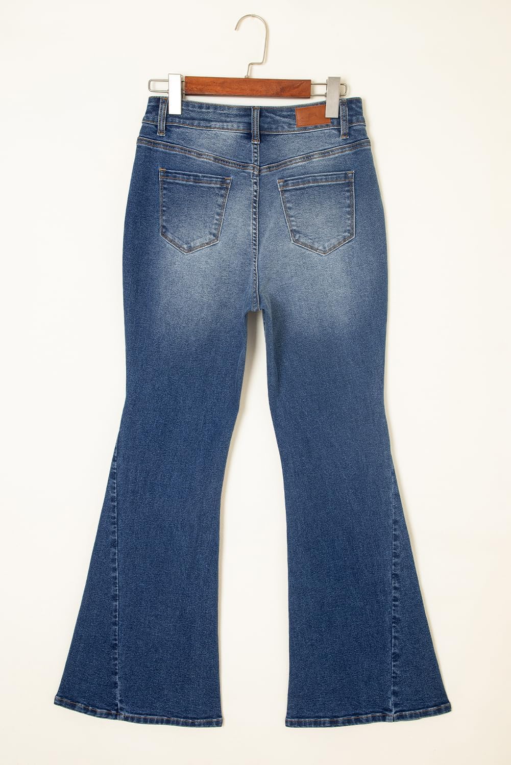 Sidefeel Flare Jeans for Women High Waisted Stretchy Bell Bottoms Wide Leg Side Seam Denim Pants - Image 5