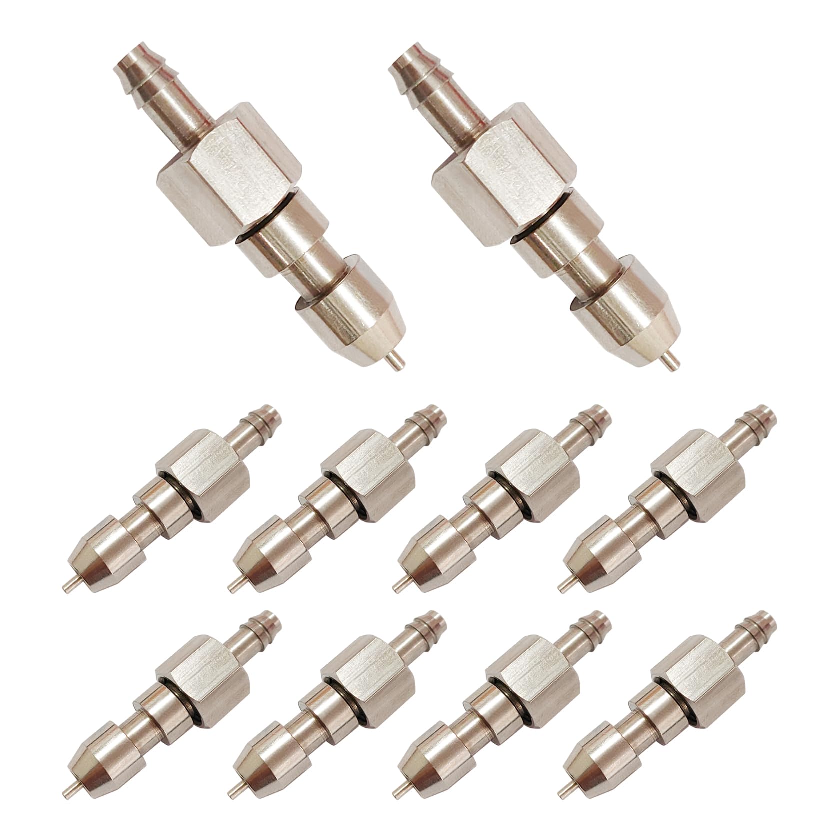 VandanCoop 10pcs Rodent Waterer Stainless Steel Rabbit Nipple Drinker for Rabbit Cage