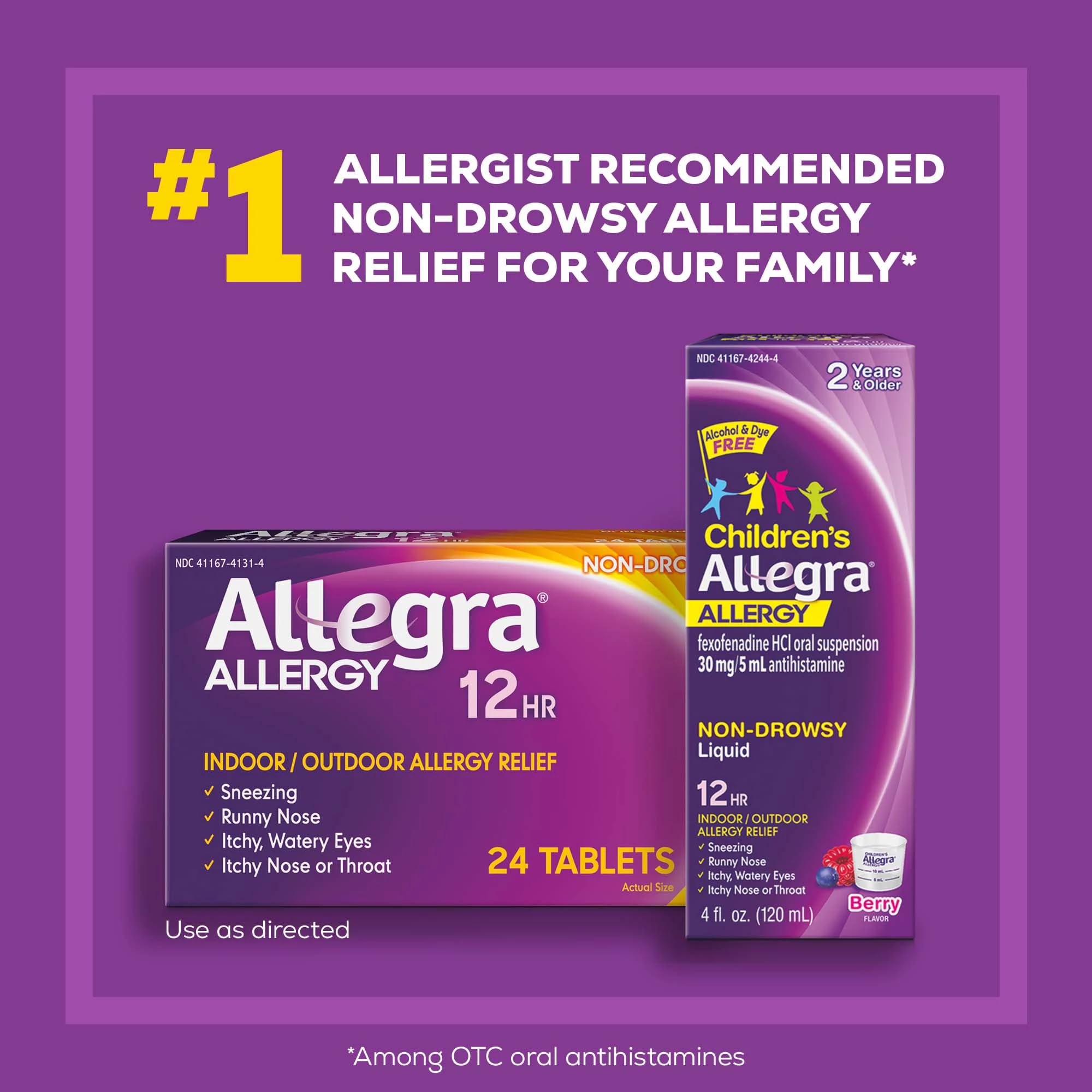Amazon.com: Allegra Adult 12HR Non-Drowsy Antihistamine, 24 Tablets, Fast-acting Allergy Symptom Relief, 60 mg : Health & Household amazon-com-allegra-adult-12hr-non-drowsy-antihistamine-24-tablets-fast-acting-allergy-symptom-relief-60-mg-health-household