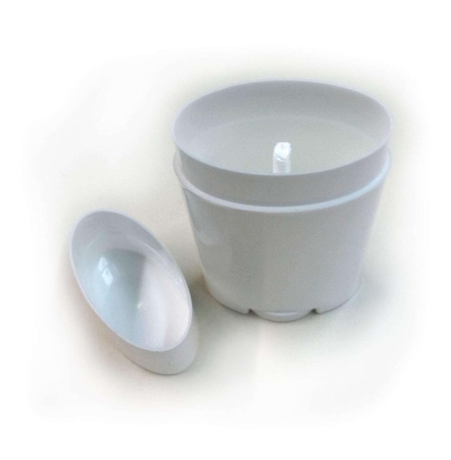 Empty Deodorant Containers - Twist-up, Recyclable, DIY Empty Deodorant OVAL Tubes, Top-Fill 2.5 OZ (25-Pack, White)