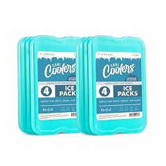 Cool Coolers by Fit Fresh Reusable Long-Lasting XL Slim Ice Packs Cold Packs for Lunch Boxes Ice Packs