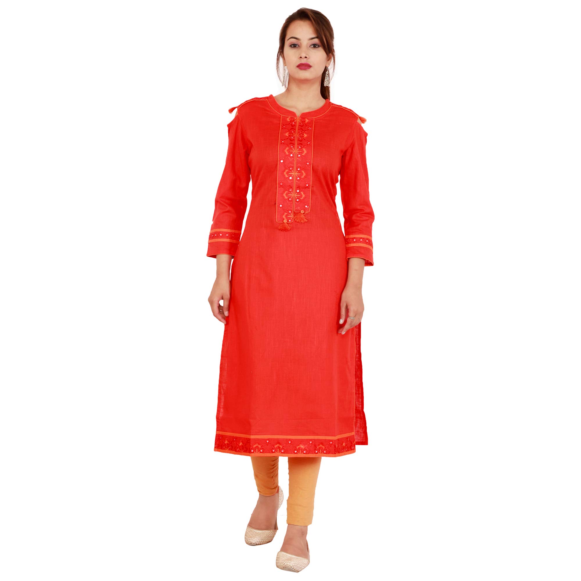 Indian Women's Embroidery Cotton Kurti Top