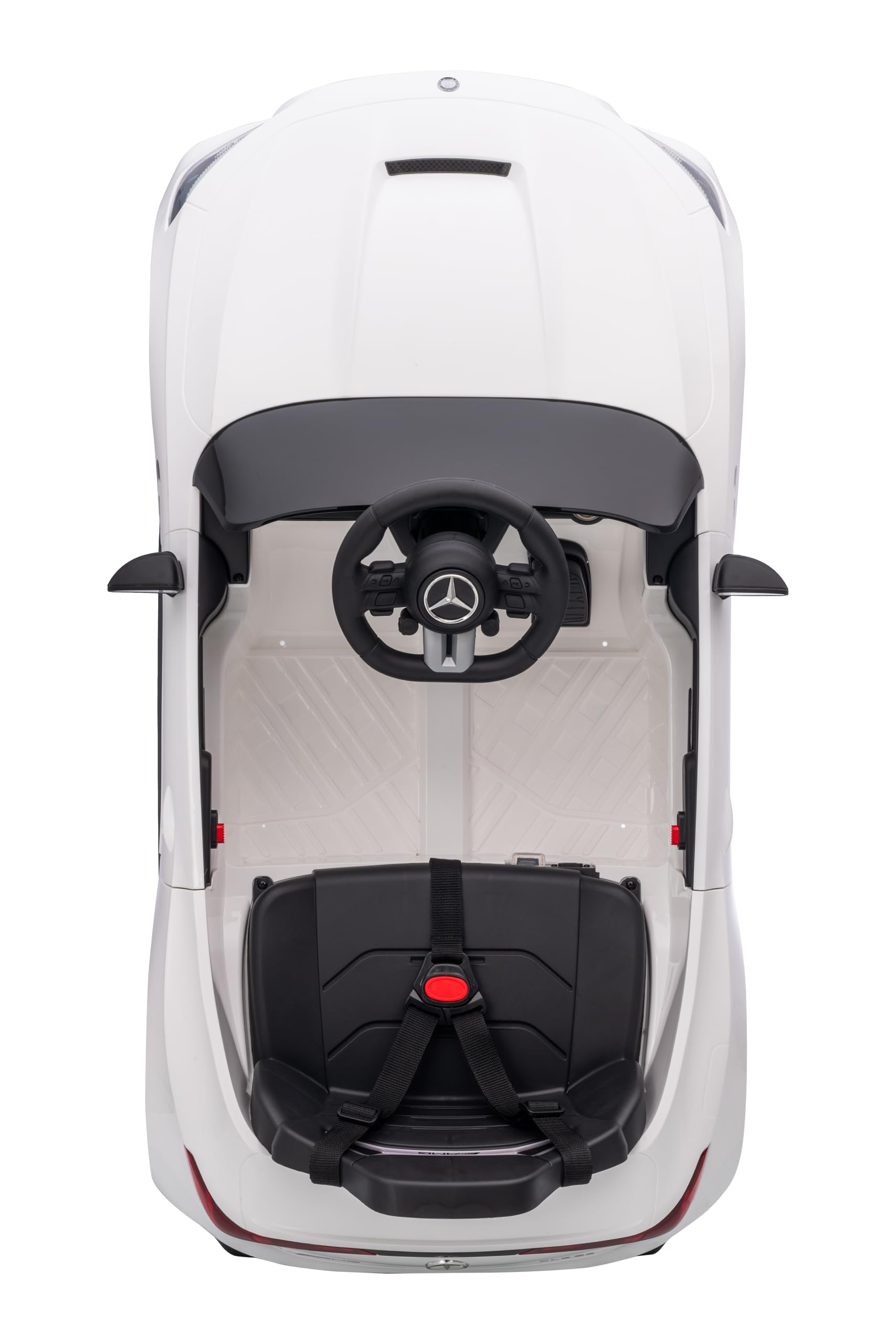 FINOOS Kinder Elektroauto 12V mit Fernbedienung – Mercedes CLE53 - AMG - Elektrofahrzeug - 2 türig - MP3 - Hupe - LED Leuchten - Bluetooth (Grau)