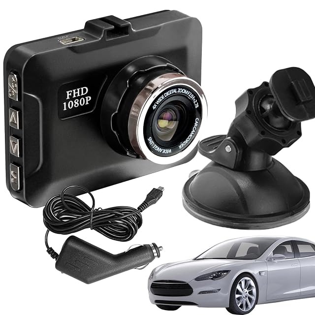 Dash Cam Front 1080p Fhd - Carr Recorderr Camera Loop Recording Suction Cup Car Data Recorder with G-Sensor