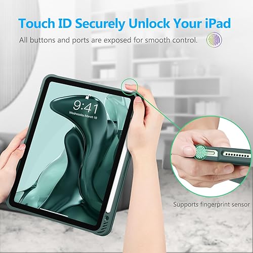 Miniatura 9 de Fintie SlimShell - Funda para iPad Air de 11 pulgadas M2 (2024), iPad Air de 5 generación (2022)  iPad Air de 4 generación (2020) de 10.9 pulgadas,