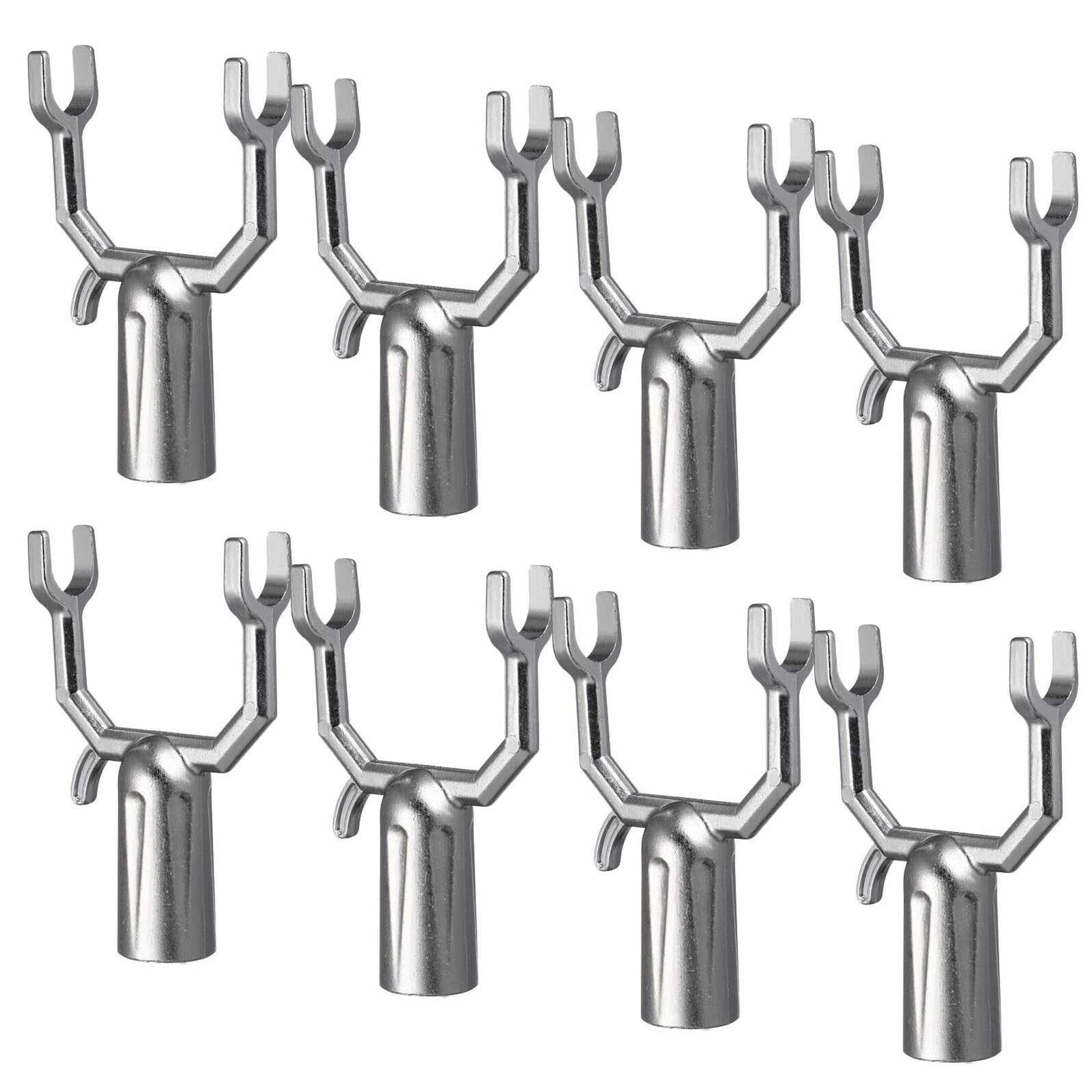Supvox 8 Stück Baumstützen 10cm Astspreizer Pflanzen Kompressionsstütze Wiederverwendbare Pflanzenstütze Metall Astklammern für Obstbäume und Garten