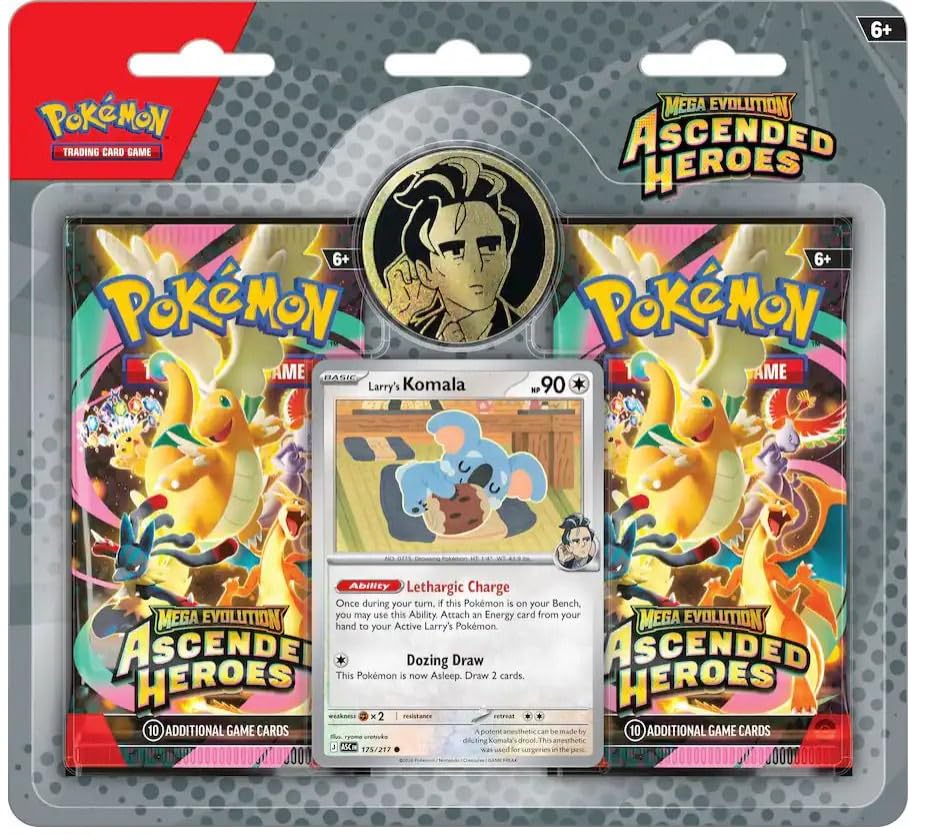 PokemonTCG: Mega Evolution - Ascended Heroes 2-Pack Blister 2026