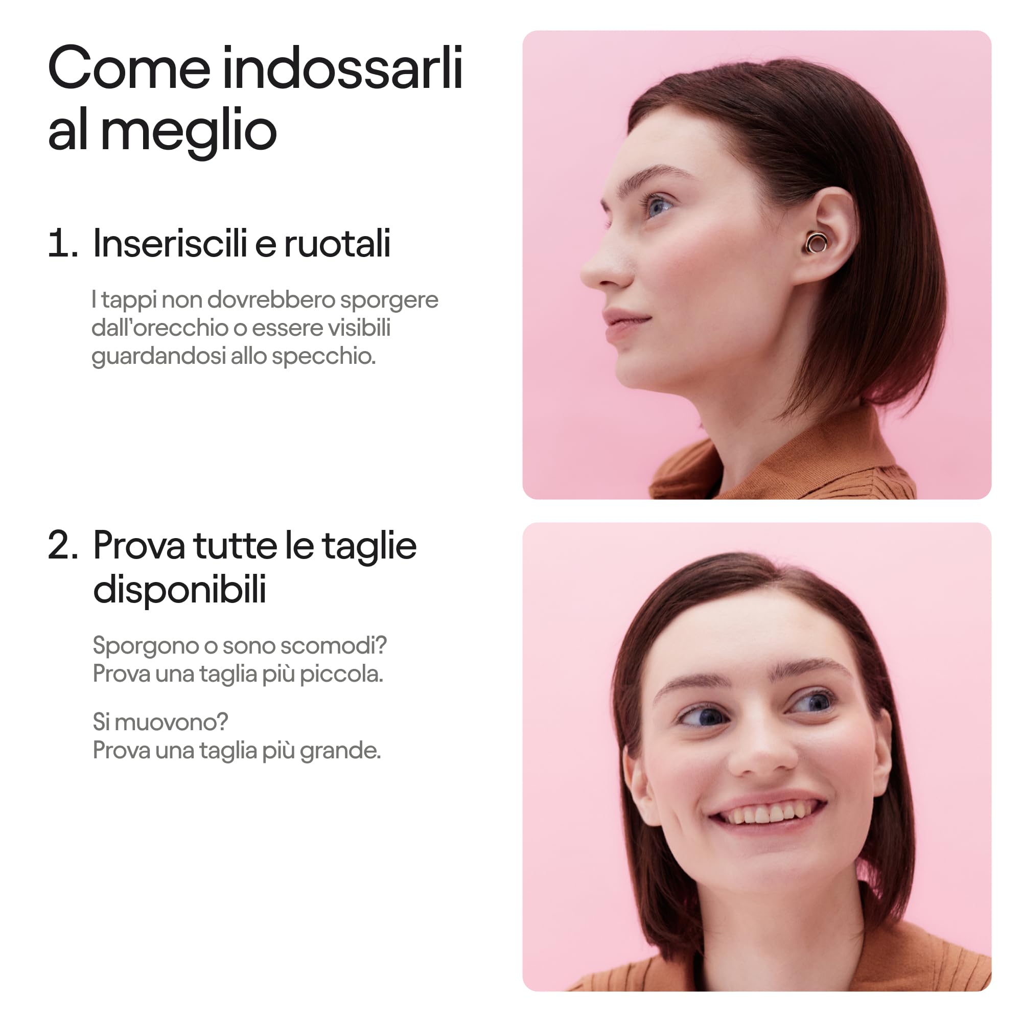 Loop Experience 2 Tappi orecchie – Protezione certificata dell’udito pensati per concerti e festival, eventi dal vivo e sportivi, musicisti e movida – Riduzione dei rumori da 17 dB (alta fedeltà)