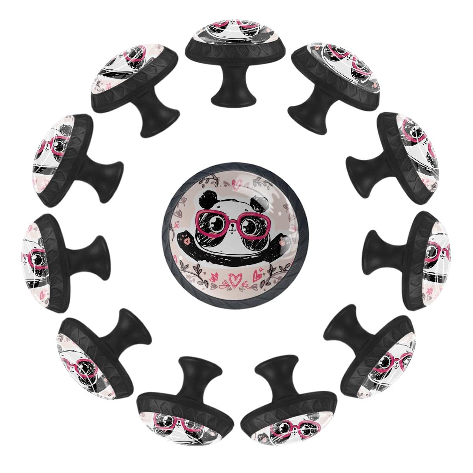 Boutons de tiroir panda 35mm lot de 12 poignées meuble enfant commode