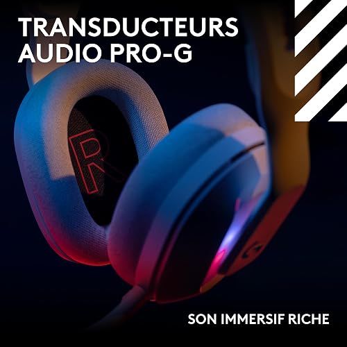Logitech G Astro A20 X Lightspeed, Casque Gaming sans Fil pour PS5, Xbox, Nintendo Switch/Switch 2, PC avec PLAYSYNC Audio Deux systèmes, Bluetooth, LIGHTSYNC RVB et Micro à Tige 48 kHz - Blanc - 8