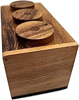 Vista 5 de 3 Wheel Combination Secret Lock Puzzle Box