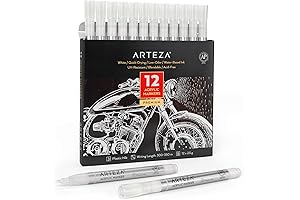 Arteza Acrylic Paint Markers in White: The Key to Vibrant and Long-Lasting Creations