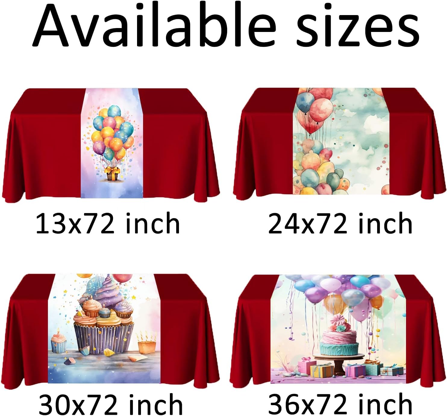 Custom Table Runner, Personalized Table Runner with Business Logo, Customize Table Cloth for Business Vendor Trade Show Shop