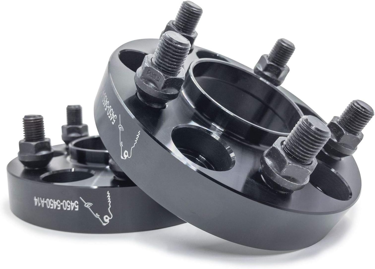 Coyote Wheel Accessories 5450-5450-A14 Chrome Wheel Adapter (Hub Centric - Vehicle Bolt Pattern 5 on 4.5" - Wheel Bolt Pattern 5 on 4.5")