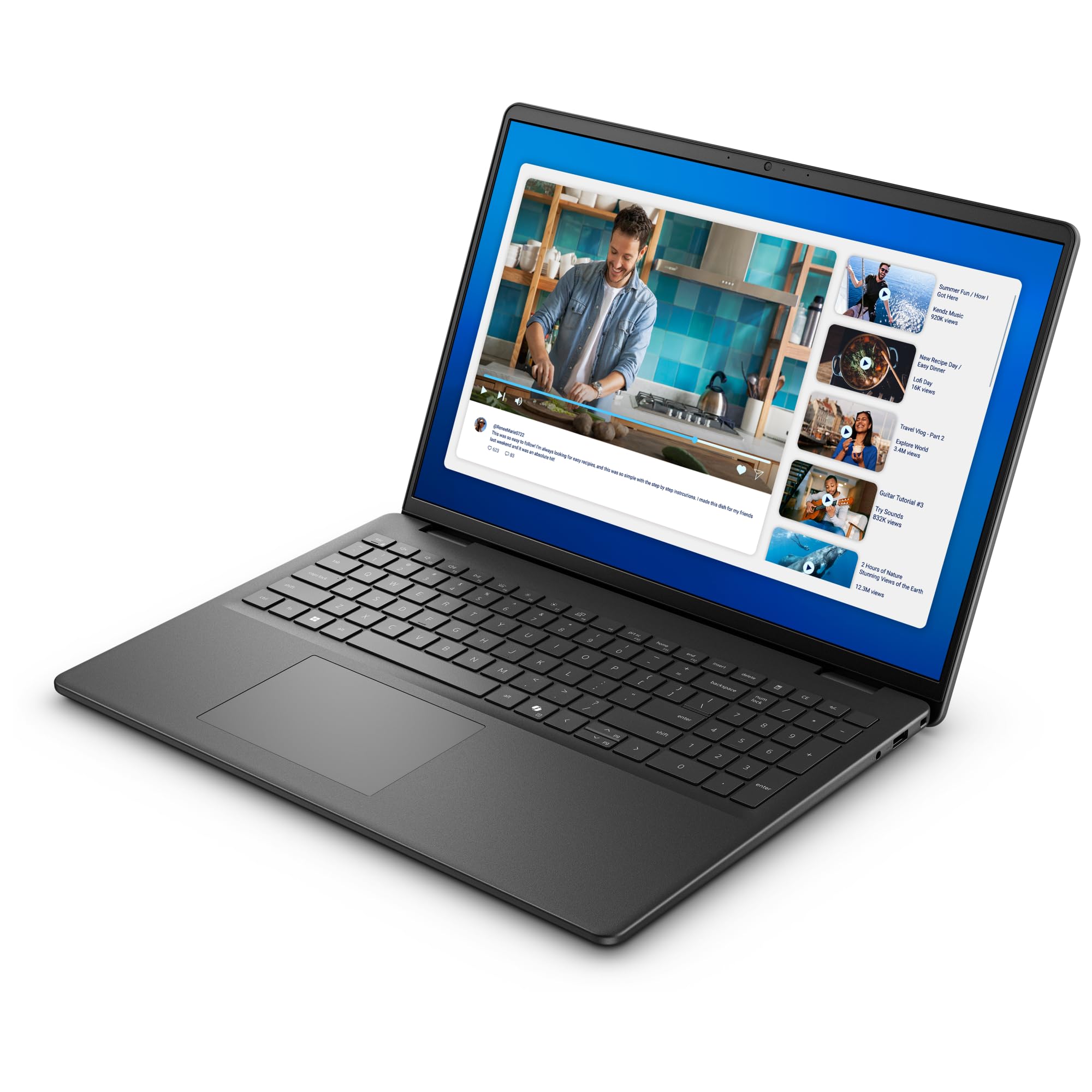 Dell 16 DC16250, C5-120U, 16 GB, 512 GB SSD, 16", Integrated, FgrPr, 3 Cell, 65 W, WLAN, Backlit Kb, W11 Pro, 1 anno Basic Onsite