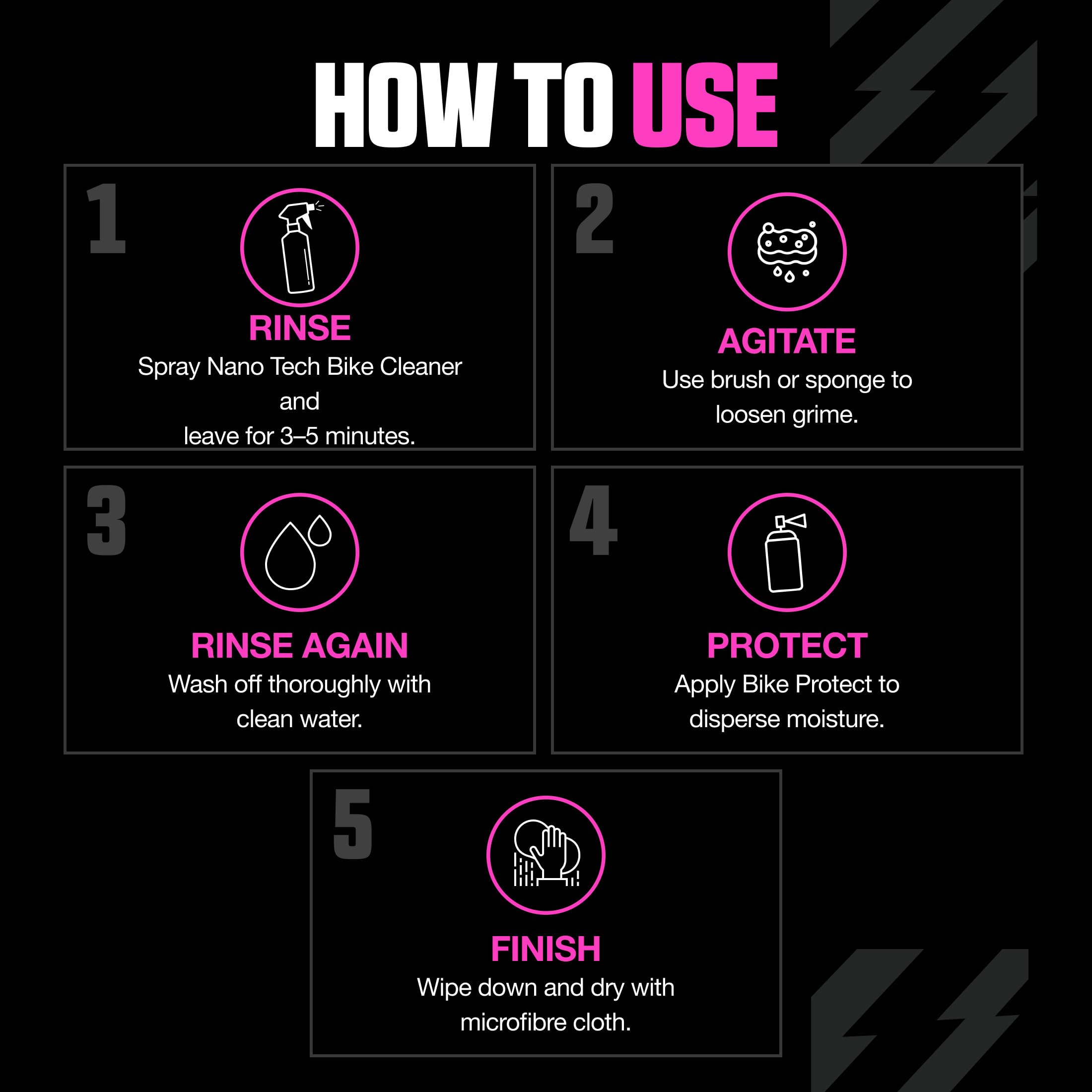 Muc-Off 936 Kit de Nettoyage Vélo 936US Naturel Ensemble 5 en 1