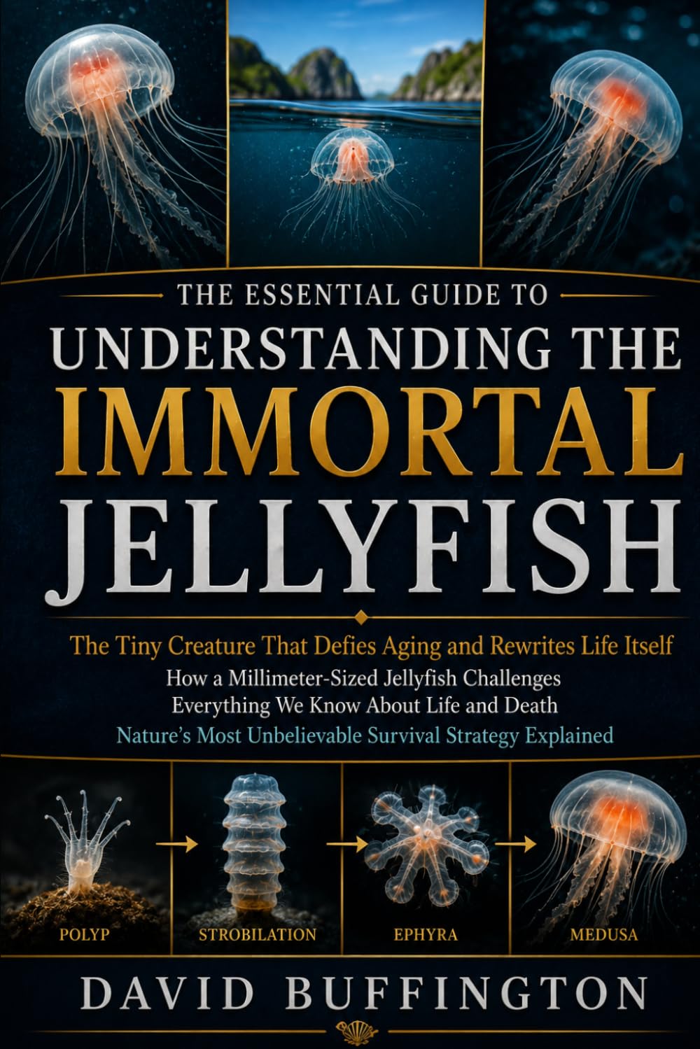 THE ESSENTIAL GUIDE TO UNDERSTANDING THE IMMORTAL JELLYFISH: The Tiny Creature That Defies Aging and Rewrites Life Itself How a Millimeter-Sized ... Most Unbelievable Survival Strategy Expl
