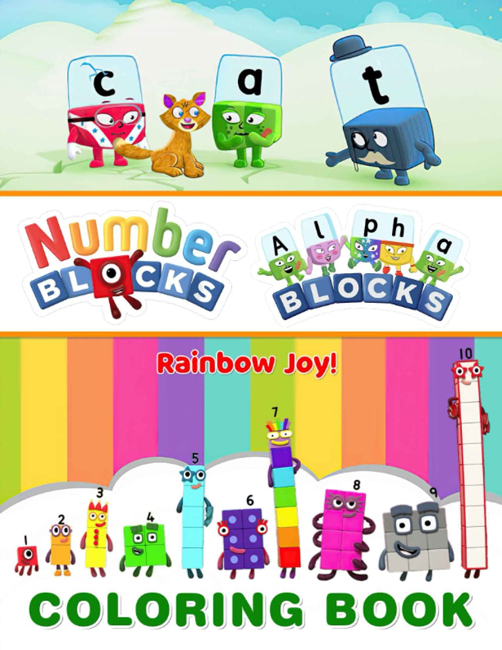 Buy Rainbow Joy! Alphablock Numberblocks Coloring Book Creative