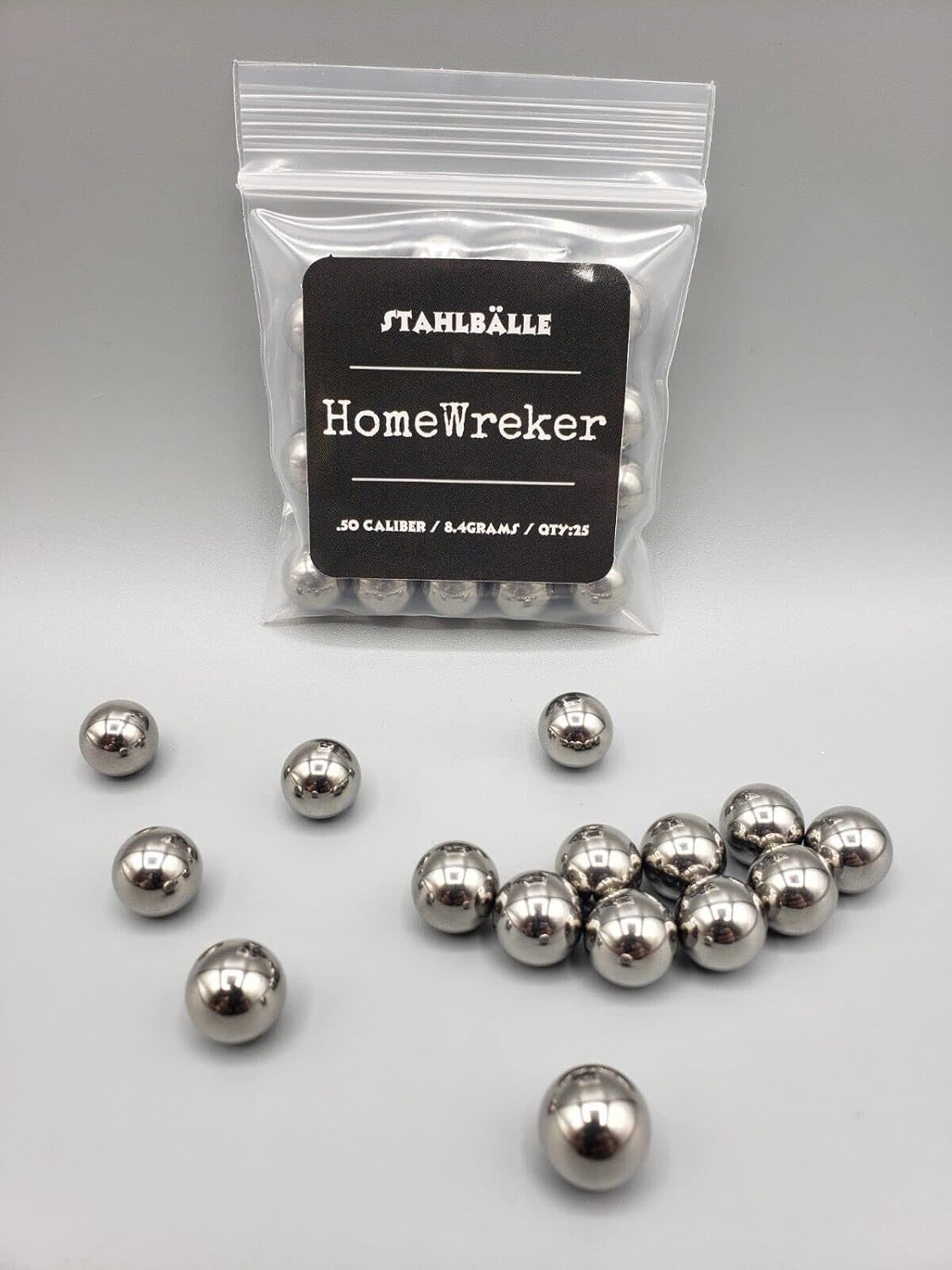 HOMEWREKER® STAHLBALLE .68 Cal Less LETAHL Kinetic Impact PROJECTILES HDR68 M17 FSC