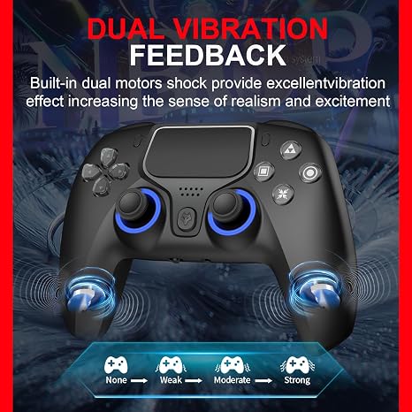NBCP Wireless Controller for PS4,PS4 Pro/Slim/PC,Dual Hall Effect Triggers