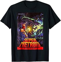 Nintendo Samus Super Metroid Cover Graphic T-Shirt T-Shirt