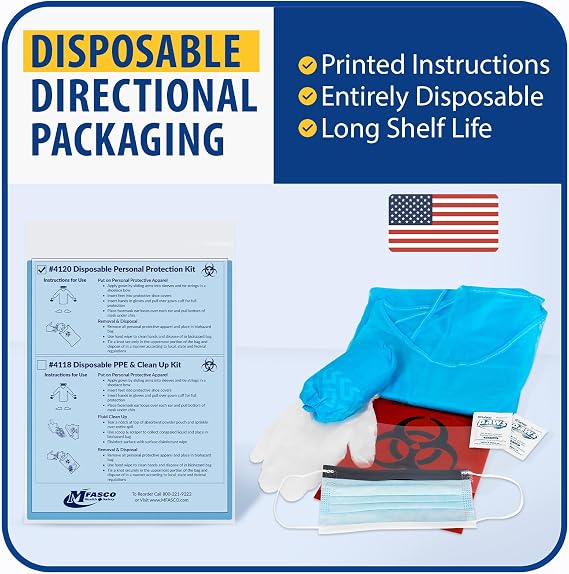 MFASCO First Aid Personal Protection Kit with Disposable PPE