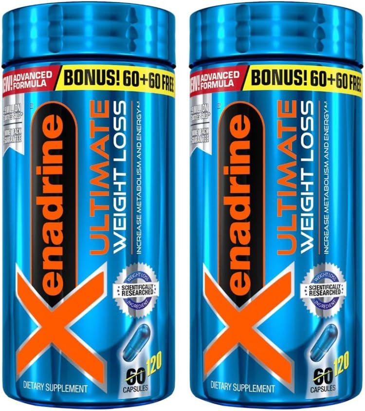 Xenadrine Ultimate Weight Loss Supplement Bonus, 240 Count : Health & Household