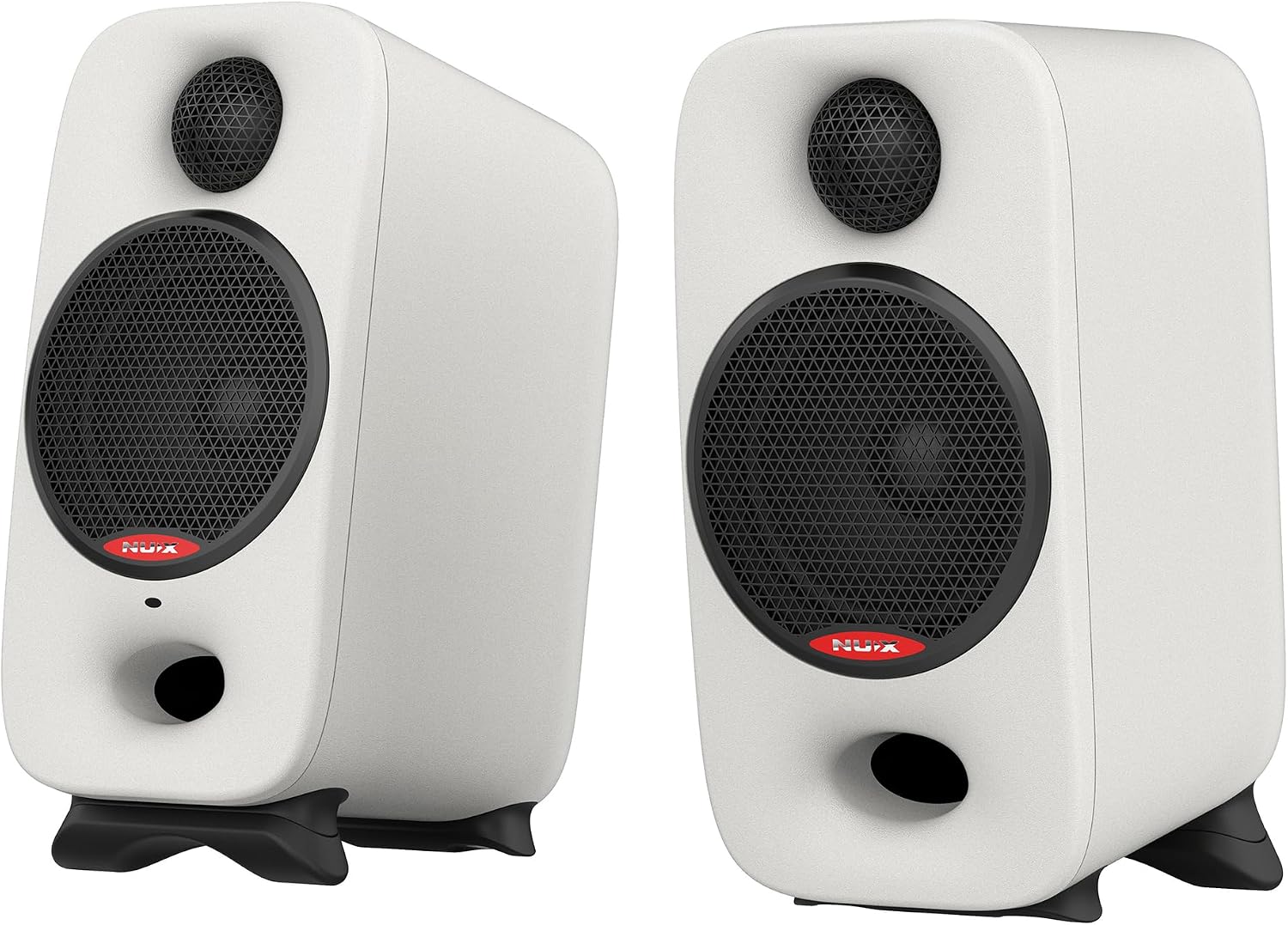 NUX AXON 3 Studio Reference Monitor,3/8" Mounting Socket, 4-Pin Connector,Advanced DSP, Flexible Audio I/O,90W Bi-Amp Power with 3" Woofers,Magnetic Footpads,Acoustic Correction EQ APP