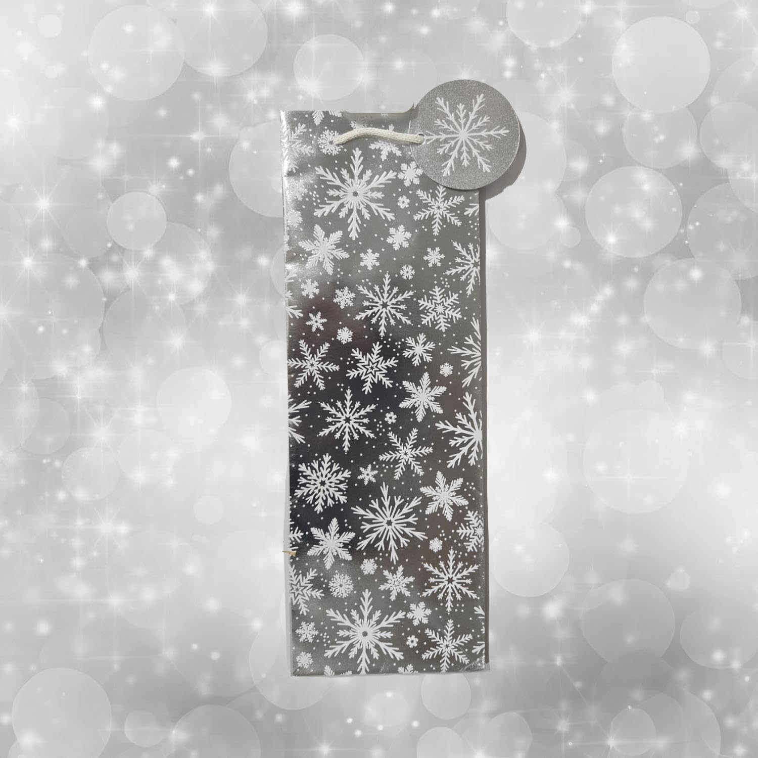 Morrisons Silver Snowflake Roll Wrap, 4m