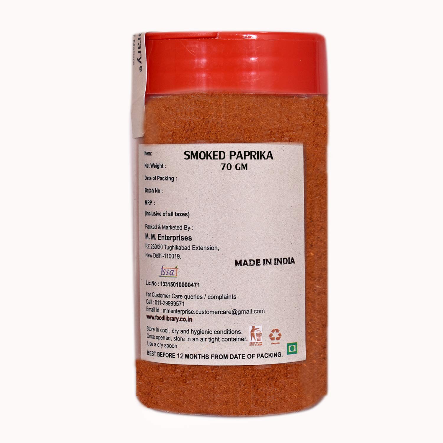 Food Library The Magic of Nature Spanish Smoked Paprika, 70g - Image 3 thumbnail