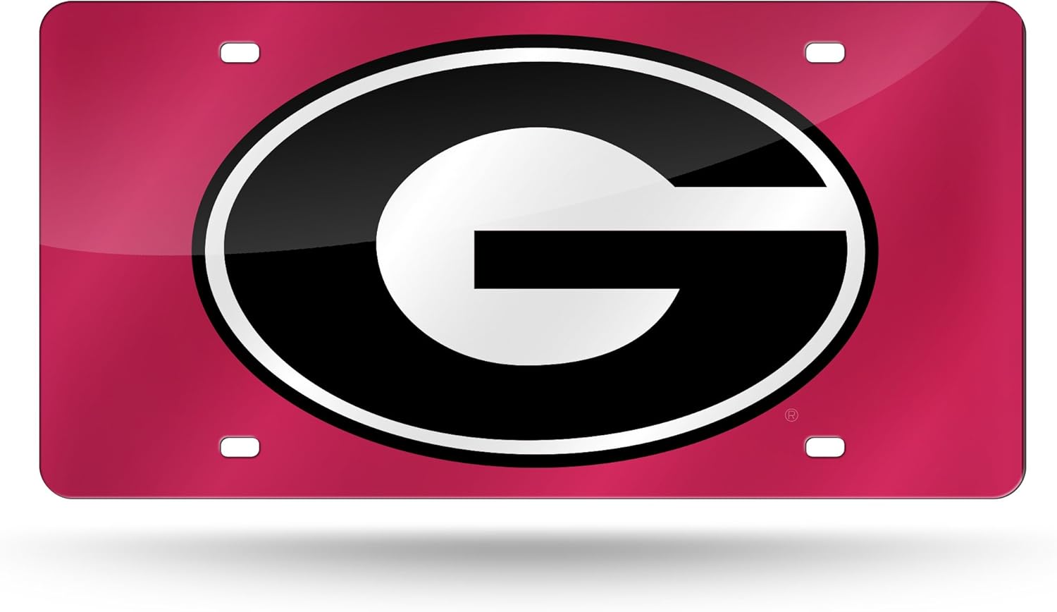 Rico Industries Georgia Bulldogs Red Laser License Plate