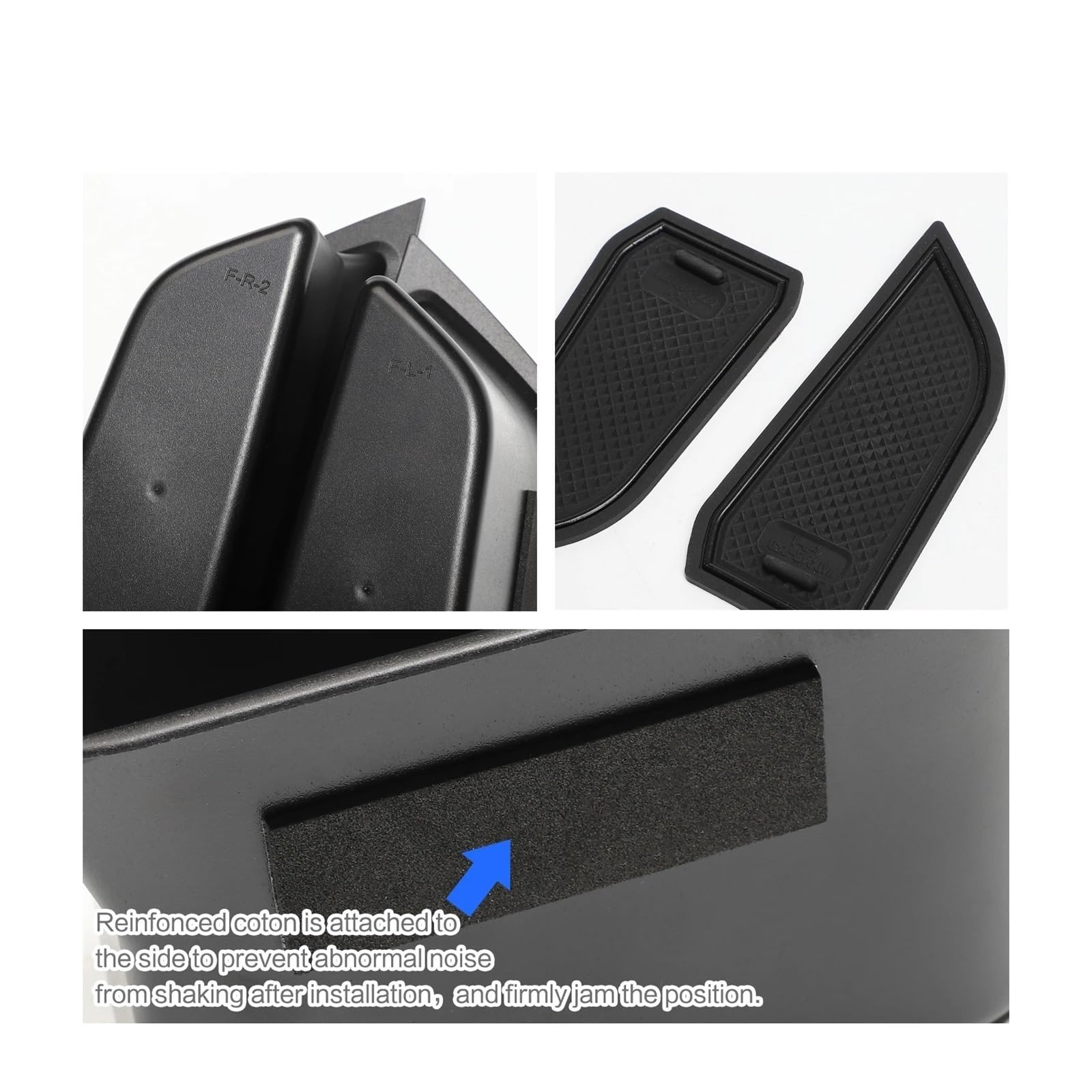Car Side Door Organizer,Fit For Q4, E-tron Door Handle Storage Box Container Holder Tray Accessories Tidying 4pcs schowek na panel drzwi samochodu