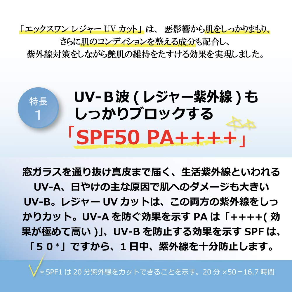 Amazon.co.jp: レジャーUVカット 40ml [SPF50 PA++++] 日焼け止め 日