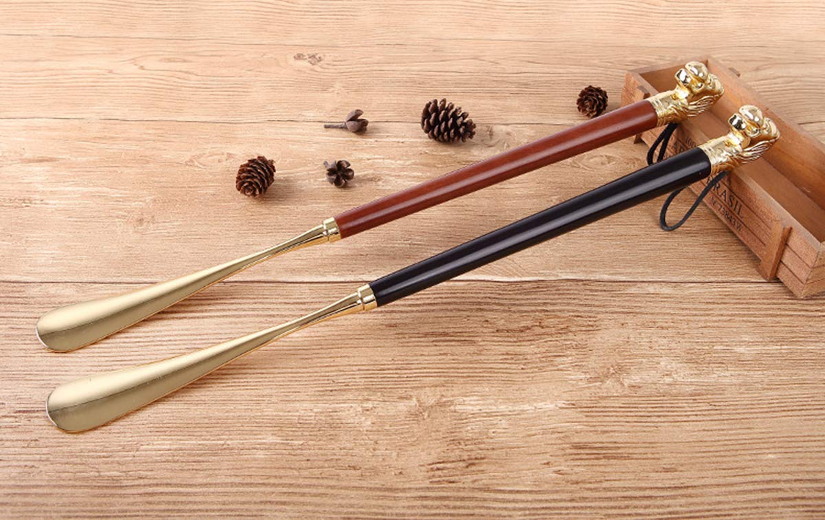 calzador, Calzador de alto grado, calzador mango largo metal y madera