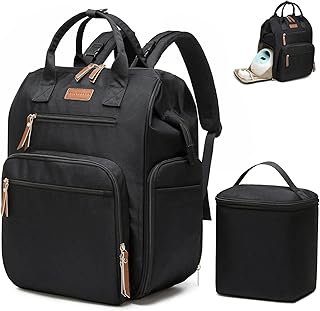 Qualyphant Extra Large Breast Pump Bag & Insulated Cooler, Dual-Deck Design