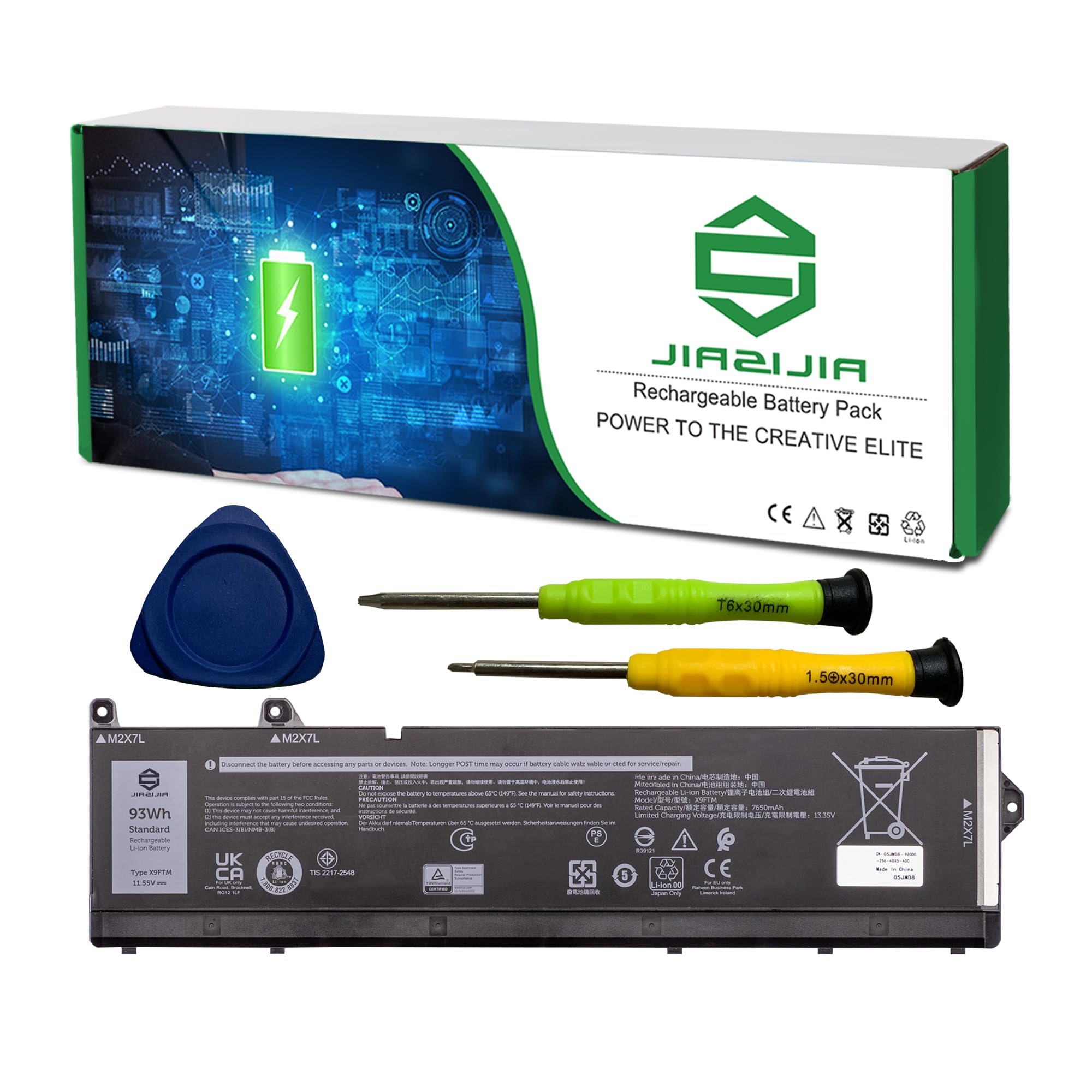 Amazon.com: JIAZIJIA X9FTM Laptop Battery Replacement for Dell