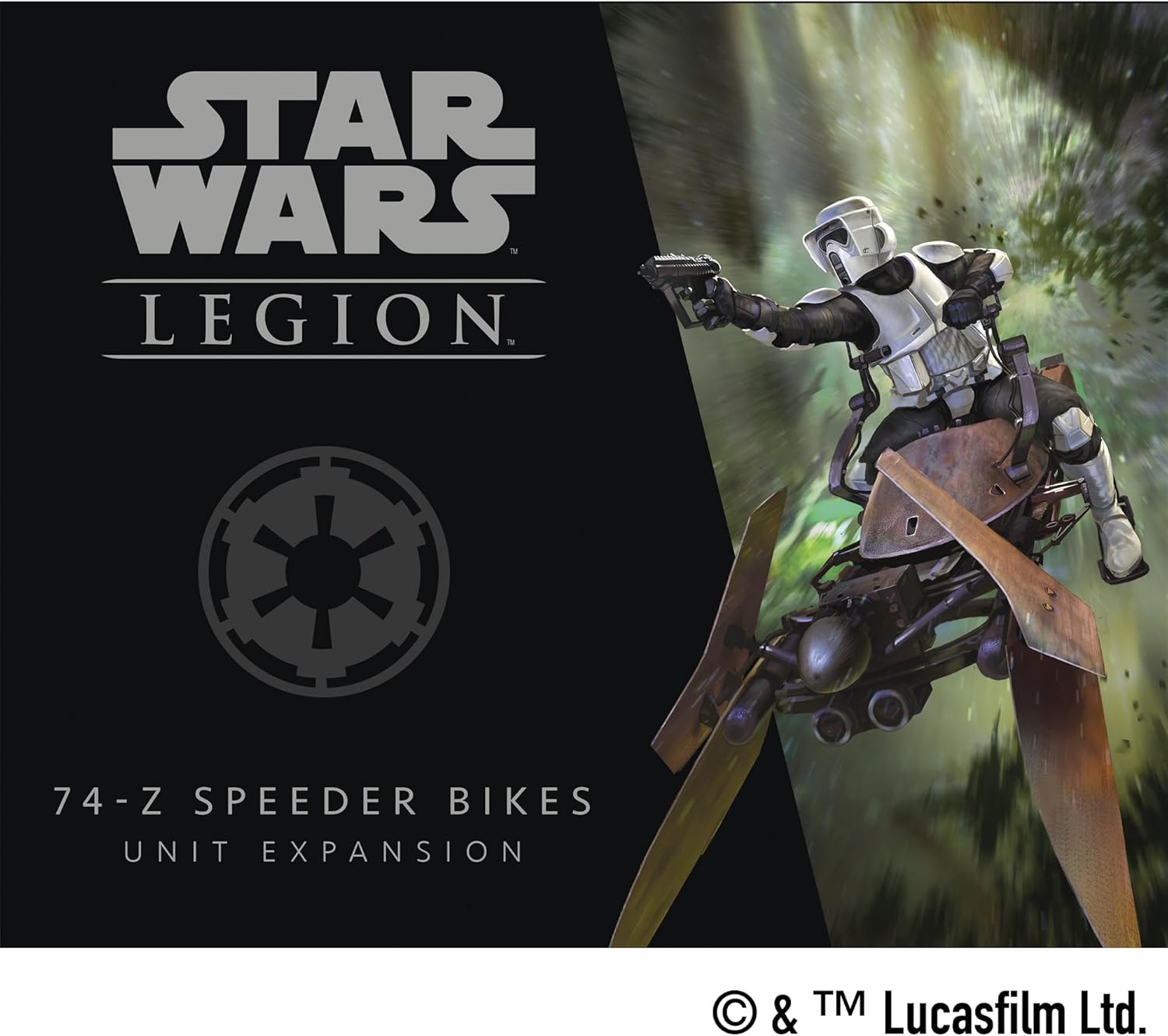 Star Wars: Legion 74-Z Speeder Bikes UNIT EXPANSION - Deploy Lightning-Fast Scouts! Tabletop Miniatures Strategy Game for Kids & Adults, Ages 14+, 2 Players, 3 Hour Playtime, Made by Atomic Mass Games