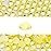 Novani 3000 Pieces Flatback Rhinestones Glass Round Gems F-Lt.Yellow Crystals for Nail Art DIY Crafts Clothes Shoes,SS6,1.9-2.0mm