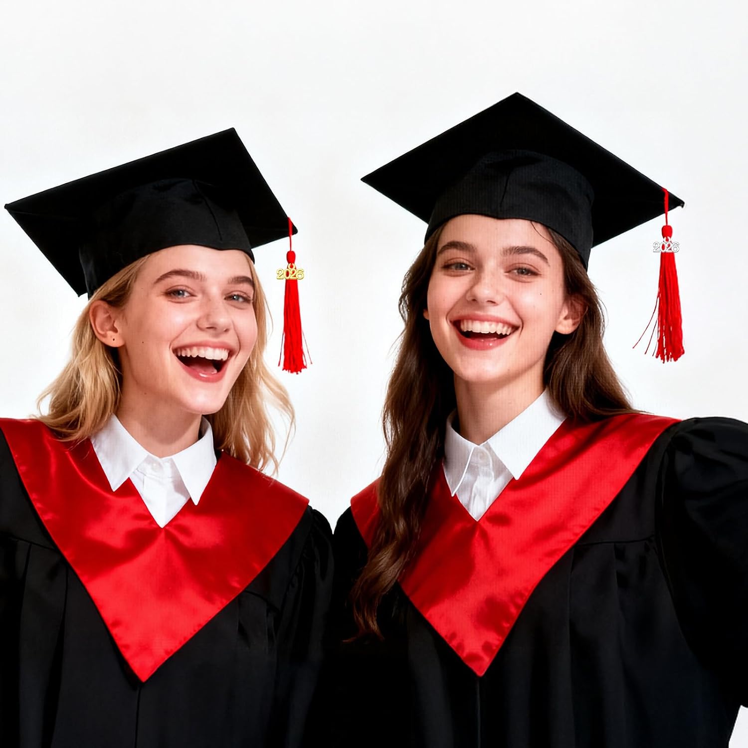 100pcs 2026 Year Charms - Mini 2026 Signet Charms, Gold & Silver Graduation Tassel-Pendants for DIY Jewelry Making, Alloy Tiny Ornament Charm Graduation Decor for Necklace Bracelet (0.51x0.32 Inch) - Image 3