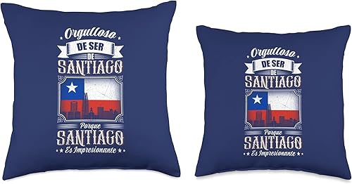 Miniatura 3 de Orgulloso de Ser de Santiago De Chile Throw Pillow