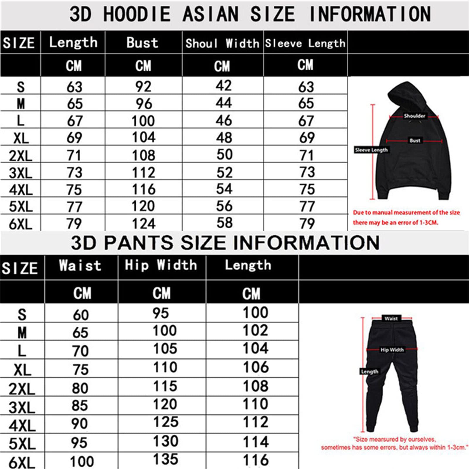 Stampa 3D Uomini Tute Donne Con Cappuccio Sportswear Hoodies+Pantaloni Jogger 2 Pz Set Primavera Autunno Moda Vestiti, 1, XXXL