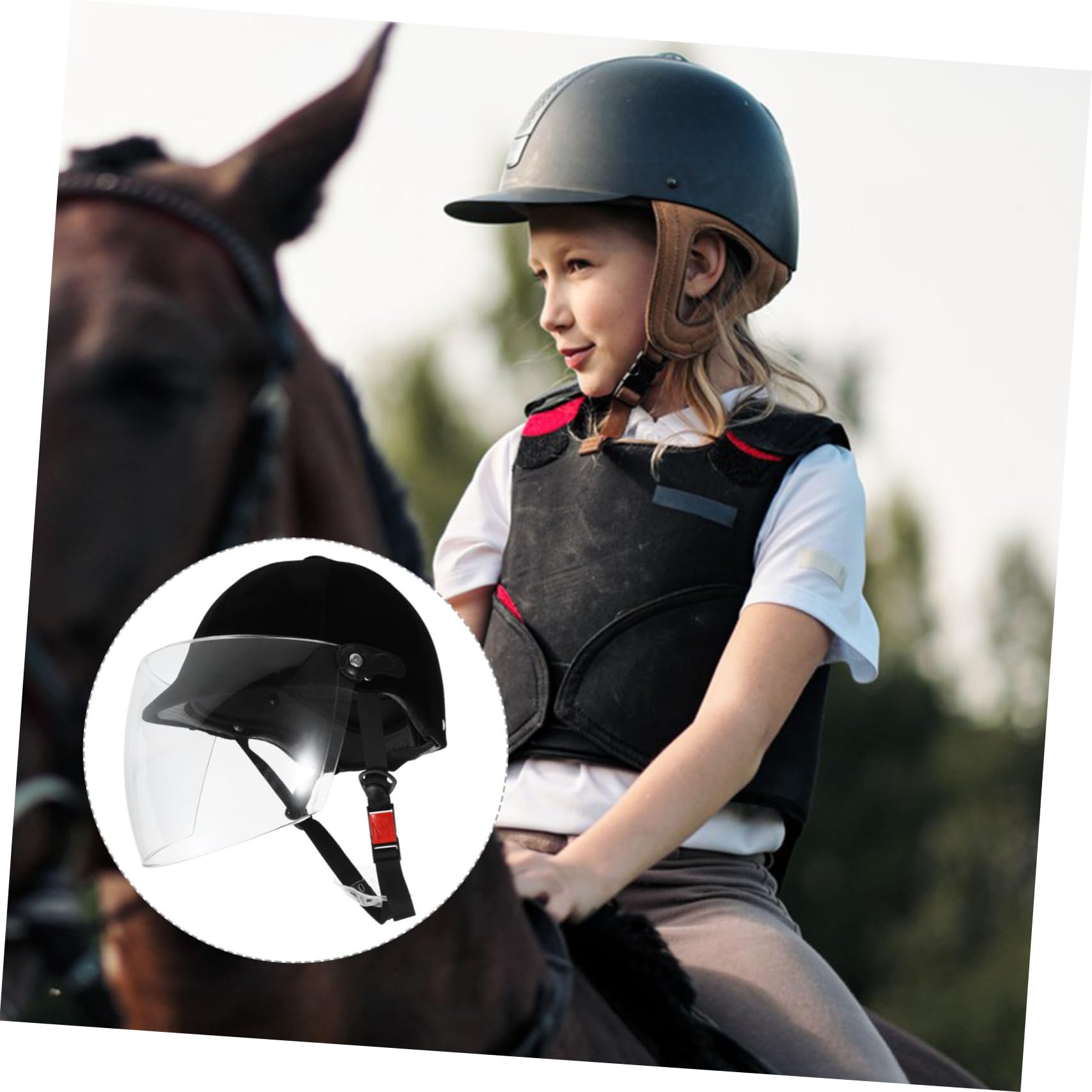 Toddmomy Casco De Equitación Ligero para Niño Niña y Transpirable Protección Segura para Montar Caballo y Deportes Al Aire Casco Infantil De Equitación para Actividades Recreativas