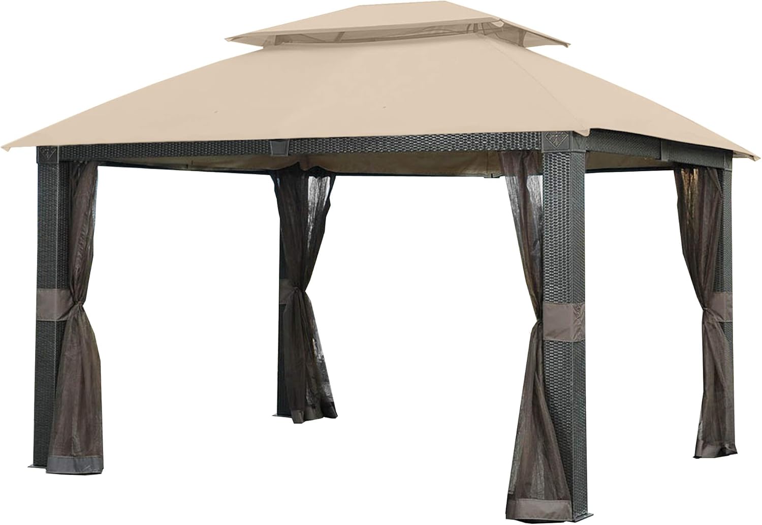 Garden Winds Replacement Canopy for The Revella Gazebo - Riplock 350 - Beige
